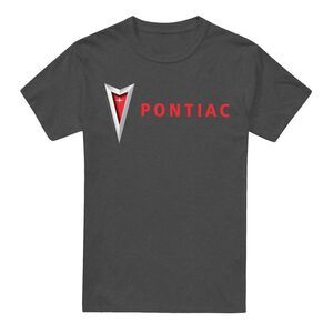 Pontiac Unisex Adult Modern Arrowhead T-Shirt / Black/Black